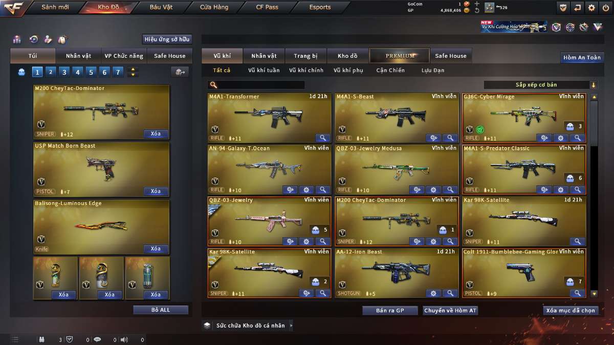 shop acc cf uy tin gia re